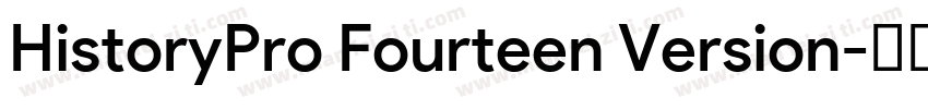 HistoryPro Fourteen Version字体转换